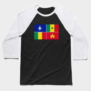 Louisiana Creole Flag Baseball T-Shirt